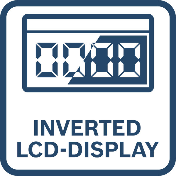 Invertovaný LCD displej.