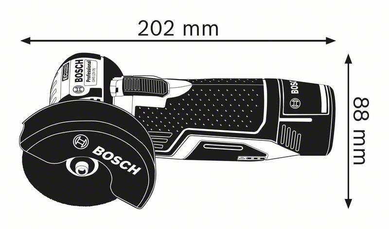 Bosch GWS 12V-76 aku úhlová bruska 12V, solo