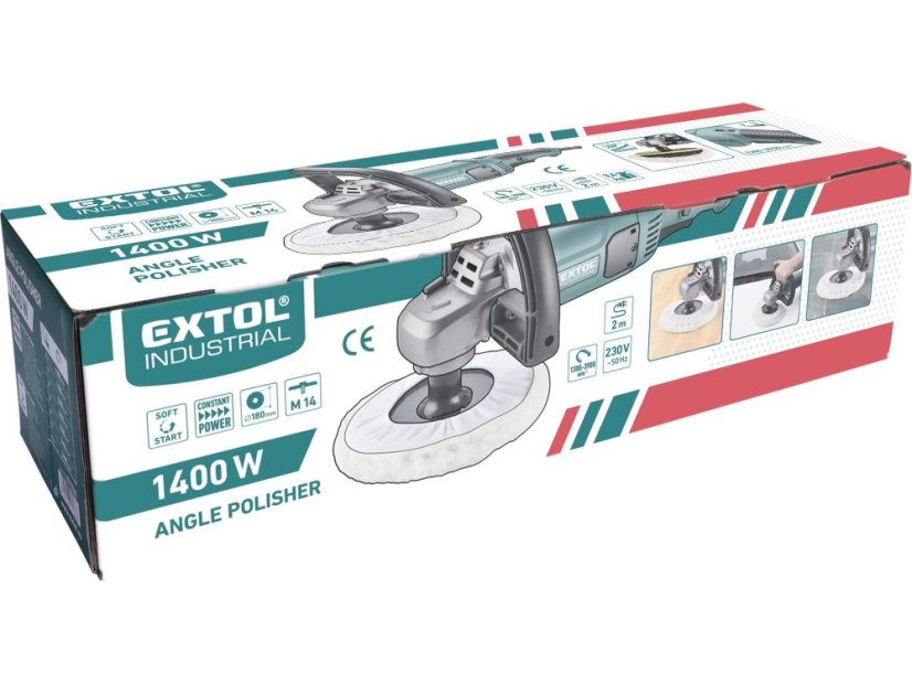 EXTOL INDUSTRIAL 8792500 leštička, 1400W