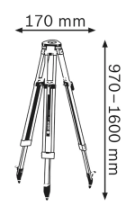 Bosch BT 160 stavební stativ 0601091200