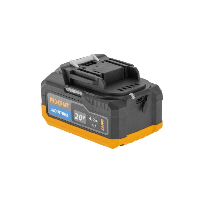 Procraft Industrial SCD20C-BB/20/4 Industrial/C20/2/BI500  Sada aku vrtací šroubovák s příklepem  CD20C + 1x aku bateri 20 V 4 Ah, nabíječka C20/2 a taška BI500