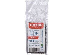 EXTOL PREMIUM 8801070 vrták do kovu HSS, bal 10ks, O 7,0mm