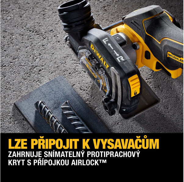 DeWalt DCS438E2T aku univerzální řezačka 76 mm 18 V 2x 1,7Ah POWERSTACK