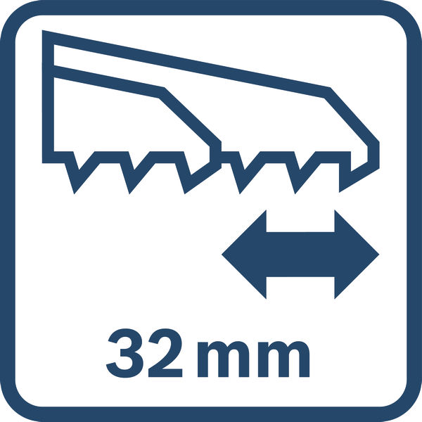 Délka zdvihu 32 mm.