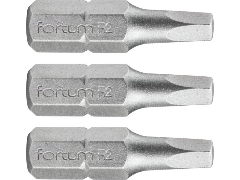 FORTUM 4741602 hrot čtverec sada 3ks, SQ 2x25mm, S2