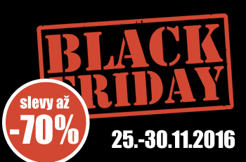 BLACK FRIDAY je tady! Slevy až - 70%