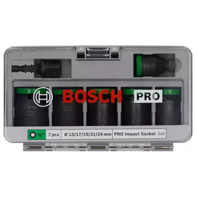 Bosch 7 dílná sada nástrčných hlavic Pro Impact 1/2" 2608003032