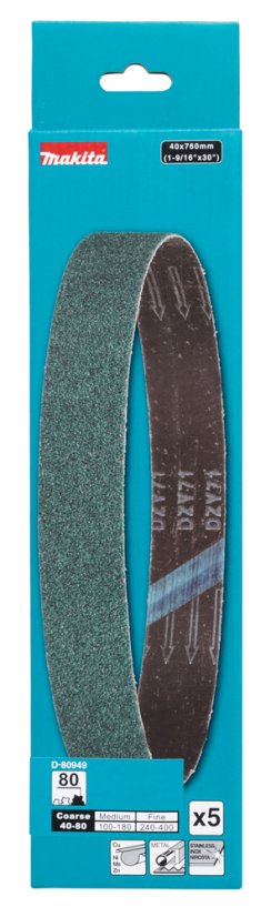 Makita D-80949 brusný pás 40x760mm Z80 5 ks