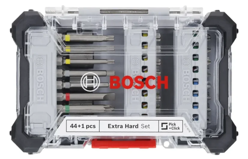 Bosch 2607017732 Sada šroubovacích bitů Extra Hard, 44 + 1 ks