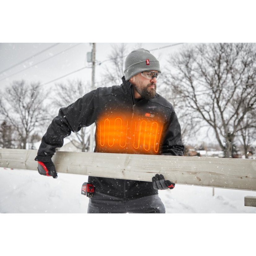 Milwaukee M12 HJ BL5-0 vyhřívaná bunda černá XL bez aku 4933478970
