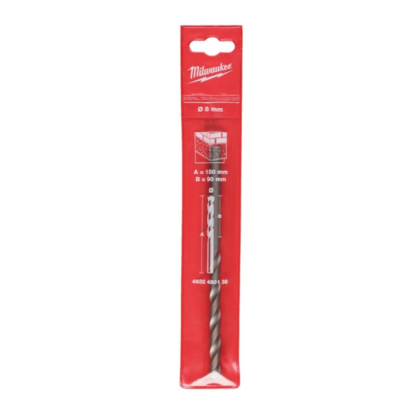 Milwaukee 8x150 mm příklepový vrták do betonu 4932480138
