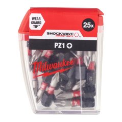 Milwaukee šroubovací bity PZ 1x25 mm Shockwave™ Impact Duty 25 ks 4932430861