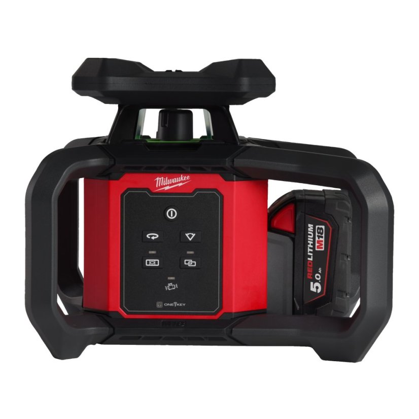 Milwaukee M18™ horizontální/vertikální rotační zelený laser 300 m s ONE-KEY™ 4933493194