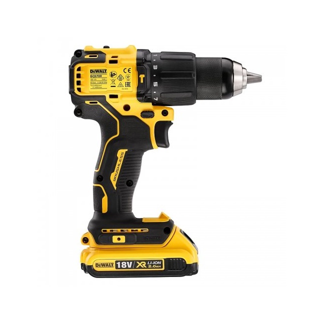 DeWALT DCD709D2T aku příklepový vrtací šroubovák 18V, 2x2,0Ah