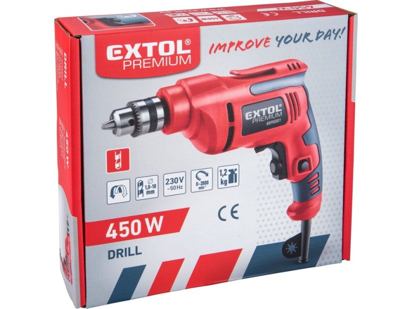 EXTOL PREMIUM 8890001 vrtačka, 450W