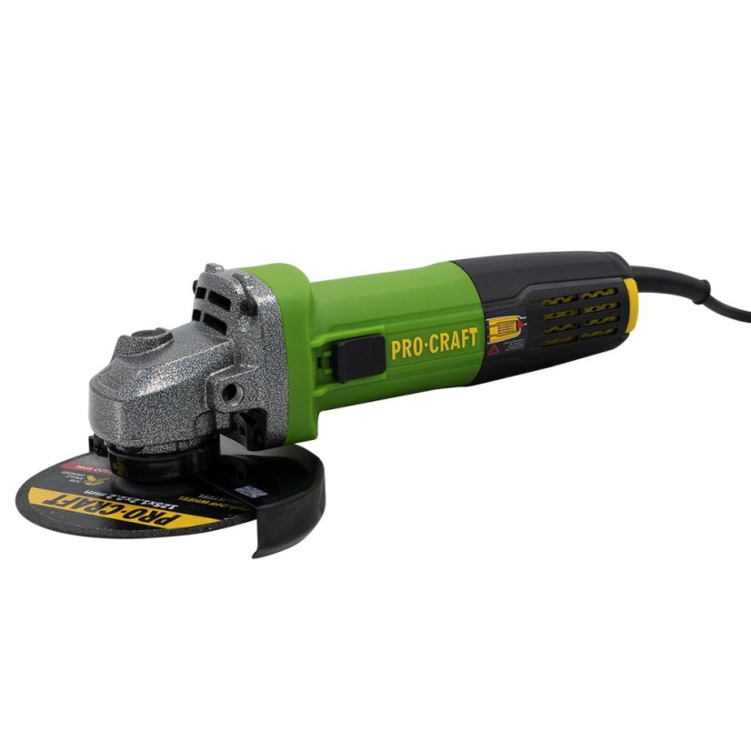 Procraft SPW1050 Bruska úhlová 125mm PW1050 + 10x řezný kotouč, 2x lamelový kotouč