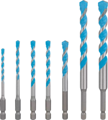 Bosch 7 dílná sada vrtáků EXPERT HEX-9 MultiConstruction 4/5/6/8/10/12 mm