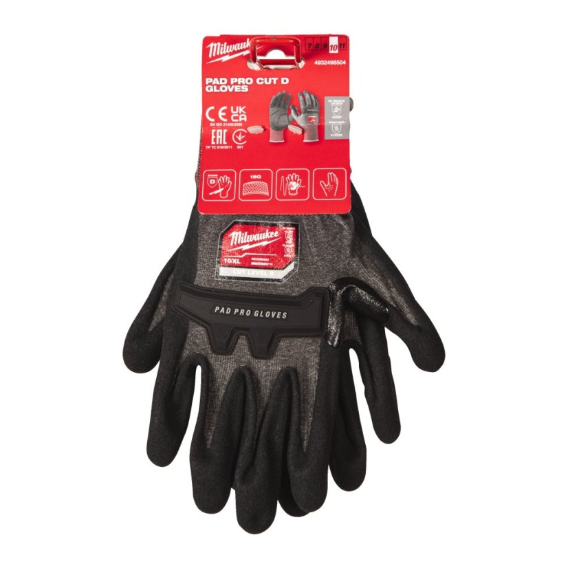 Milwaukee rukavice Pad Pro tř. D 11/XXL 4932498505