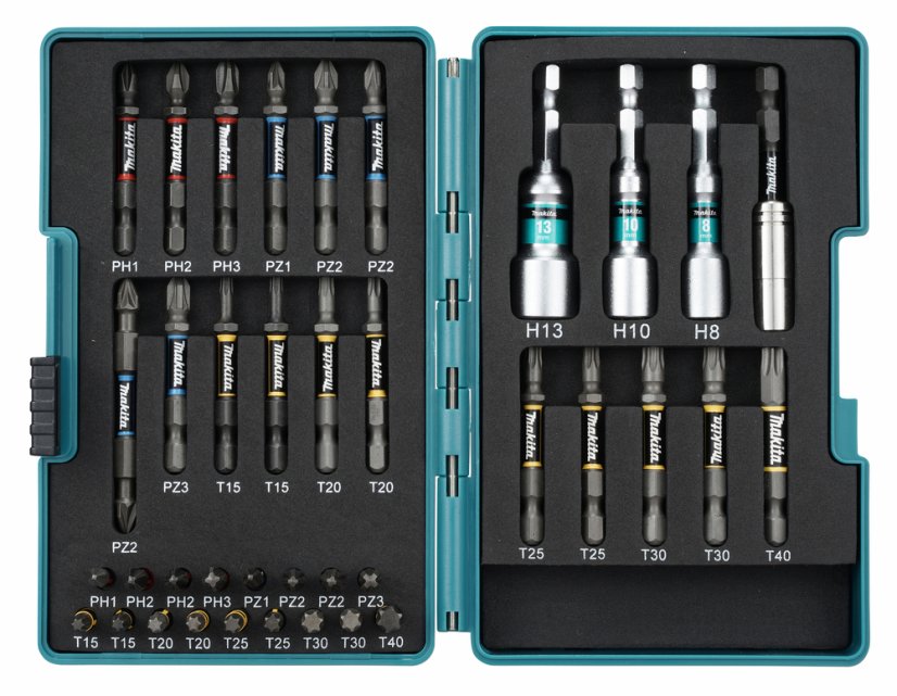 Makita E-26179 sada bitů 1/4" Impact Premier, 38 ks v plastovém obalu