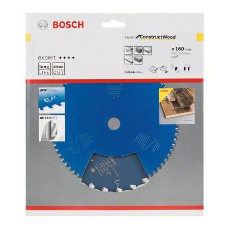 Bosch pilový kotouč Expert for Construct Wood 160 x 30 x 2 mm, 24 zubů