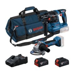 Bosch GBH 185-LI+GWS 18V-8 aku sada nářadí 18V 2x 4Ah 0615V0003C
