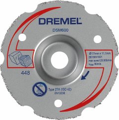 DREMEL DSM 600 univerzální karbidový zarovnávací řezný kotouč pro DMS20