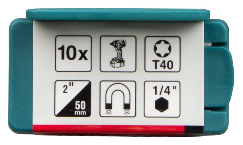 Makita E-26060 torzní bit T40 Impact Premier (E-form) 50mm 10 ks