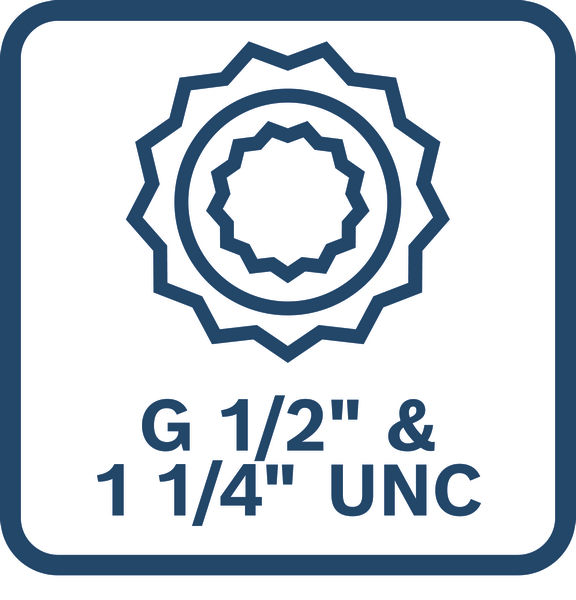 G 1/2 palce a 1 1/4 palce UNC.
