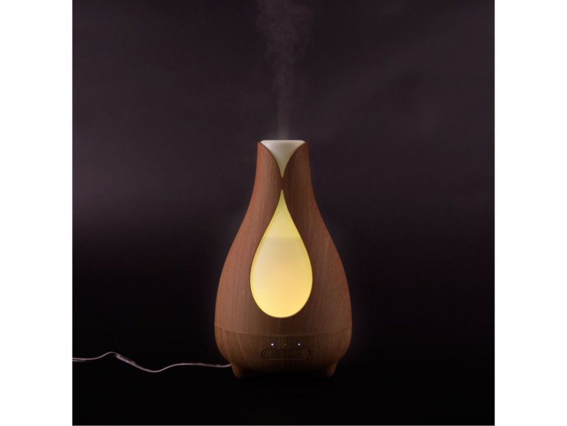Nature7 569613 aroma difuzér TULIP, osvěžovač a zvlhčovač vzduchu, imitace světlého dřeva
