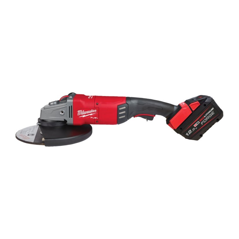 Milwaukee M18 ONEFLAG230XPDB-122C ONE-KEY úhlová bruska  230 mm s kolébkovým spínačem 2x12Ah 4933499242