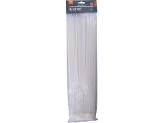 EXTOL PREMIUM 8856116 pásky stahovací na kabely bílé, 400x4,8mm, 100ks, nylon PA66