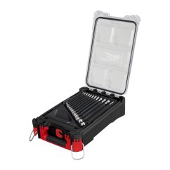 Milwaukee 15 dílná sada očkoplochých klíčů MAXBITE s kompaktním štíhlým organizérem PACKOUT 4932498141