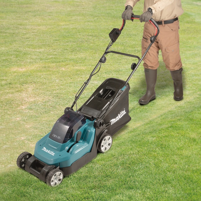 Makita DLM382CM2 aku sekačka 380mm Li-ion LXT 2x18V/4,0Ah