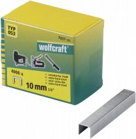 Wolfcraft široké sponky do sponkovačky výška 10 mm 4000 ks 7037100