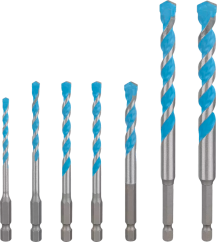 Bosch 7 dílná sada vrtáků EXPERT HEX-9 MultiConstruction 4/5/6/8/10/12 mm