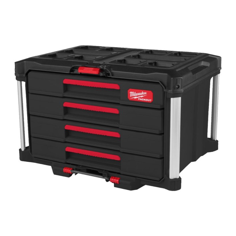 Milwaukee PACKOUT™ box na nářadí se 4 zásuvkami 4932493189