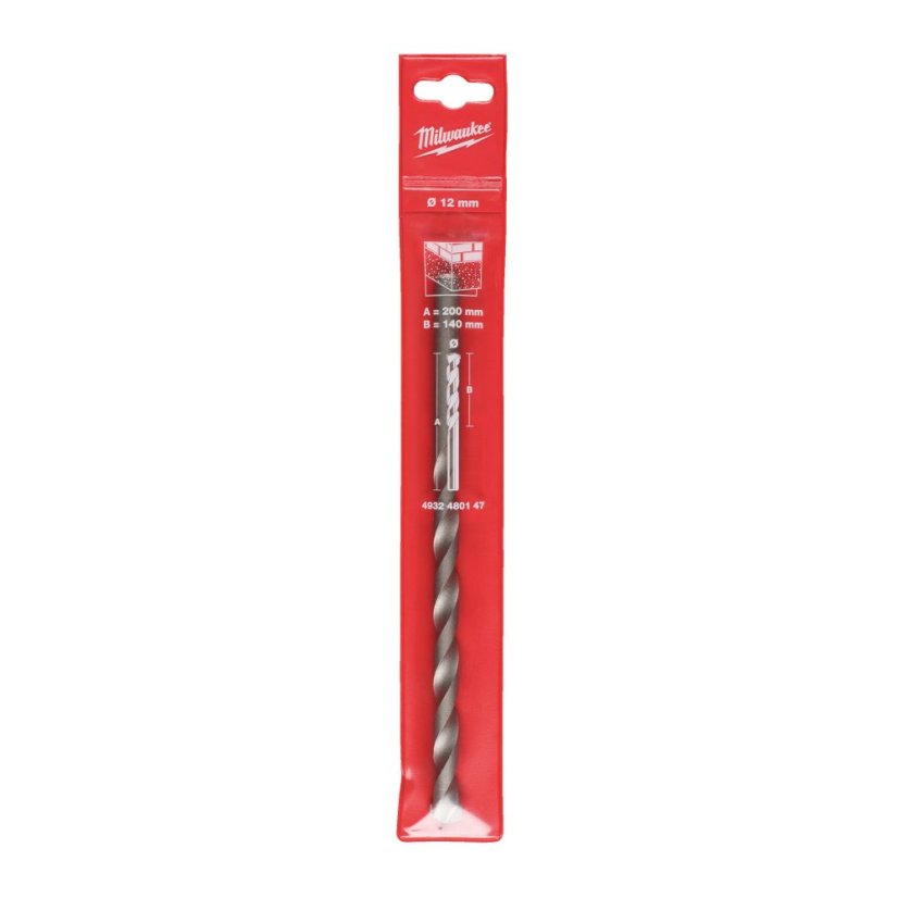 Milwaukee 12x200mm příklepový vrták do betonu 4932480147