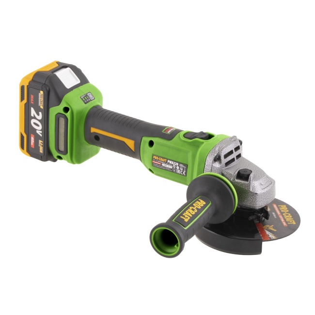 Procraft PWA220 aku úhlová bruska 125 mm 20V 1x4Ah