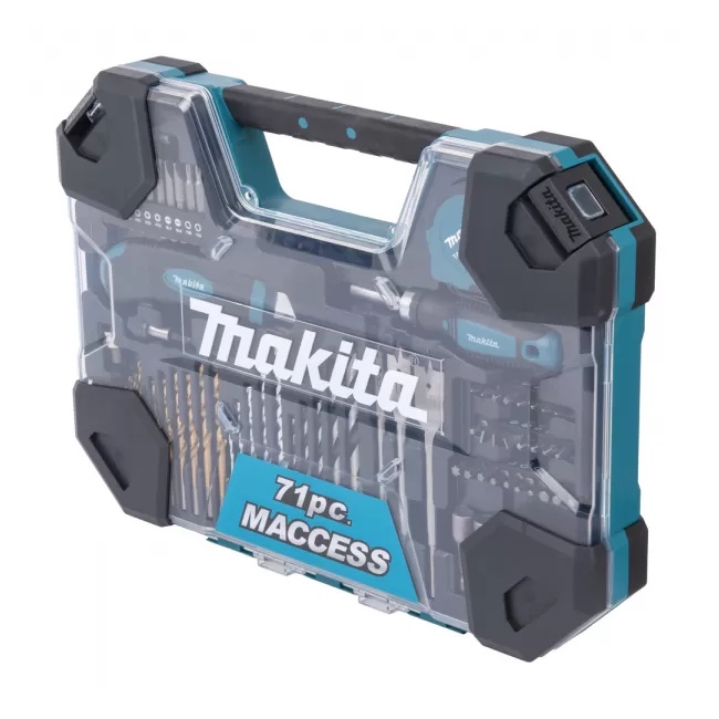 Makita E-22589 sada vrtáků a příslušenství 71 ks v plastovém kufru =oldD-33691