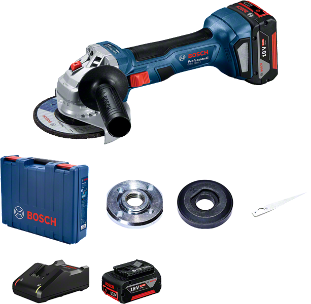 Bosch GWS 180-LI aku úhlová bruska 125mm 2x4.0Ah