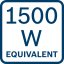 Ekvivalent 1500 wattů. Ekvivalent 1500 wattů.