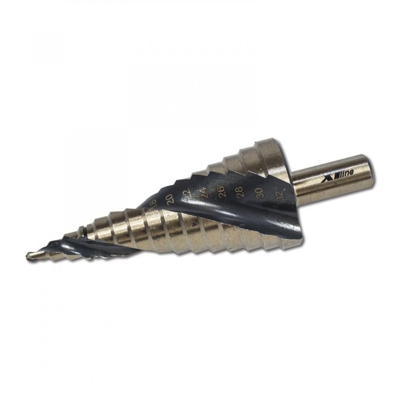 XTline XT36020 stupňovitý vrták Tin+TiAIN 4-20mm 6,3 Hex