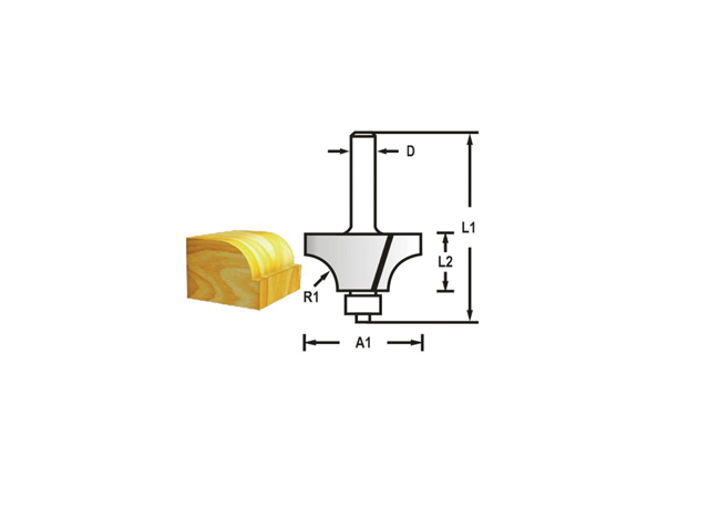 Makita D-48505 fréza zaoblovací s ložiskem