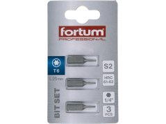 FORTUM 4741406 hrot TORX, sada 3ks, T 6x25mm, S2