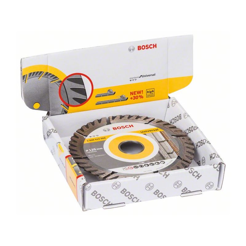 Bosch Dia kotouč Standard for Universal 125 x 22,23 x 2 mm, 1ks Bosch Dia kotouč Standard for Universal 125 x 22,23 x 2 mm, 1ks