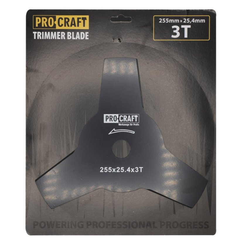 Procraft H-3T nůž do křovinořezu 255x25,4mm 3Z