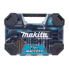 Makita E-22589 sada vrtáků a příslušenství 71 ks v plastovém kufru =oldD-33691