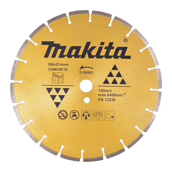 Makita D-56982 diamantový kotouč 300x25,4x7,5mm beton Makita D-56982 diamantový kotouč 300x25,4x7,5mm beton