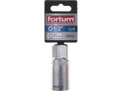 FORTUM 4700901 hlavice nástrčná na zapalov. svíčky 1/2", 21mm, L 65mm