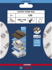 Bosch brusná síť Expert W480 web, G120, 2ks 2608902381